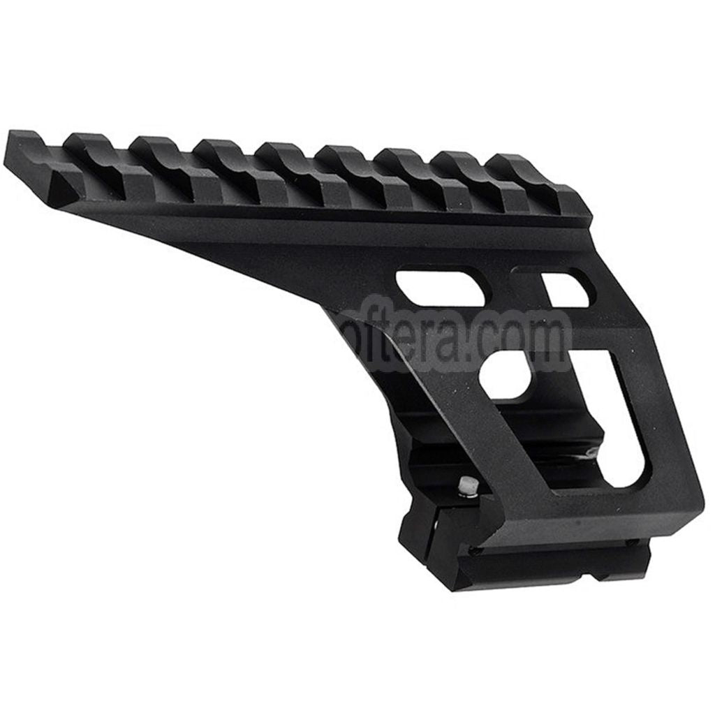 Novritsch CNC Aluminium 20mm Oberschiene geeignet für GBB-Pistolen der SSP1 SSP2 Serie Airsoft Schwarz