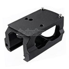 PPT Outdoor L-Stil RMR Halterung geeignet für Leuchtpunktvisier 20mm Picatinny Schiene Schwarz