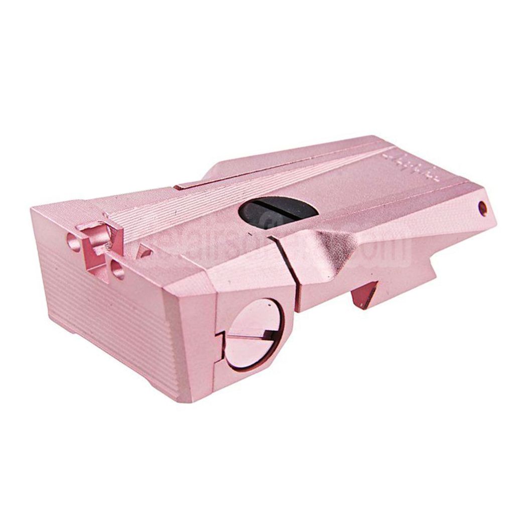 Dr. Black CNC Aluminum Fiberglasvisier Kimme Geeignet für Tokyo Marui Hi-Capa 5.1 Serie GBB Pistolen Airsoft