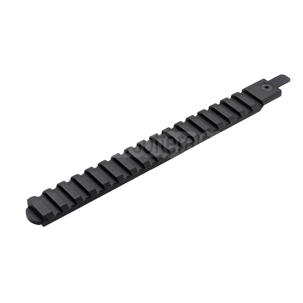 VFC CNC Aluminum 210mm M1913 20mm Picatinny Oberschiene mit Adapter Geeignet für Cybergun FNC GBB Gewehre Airsoft Schwarz