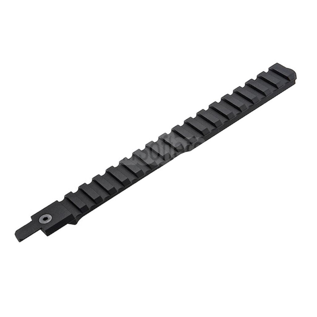 VFC CNC Aluminum 210mm M1913 20mm Picatinny Oberschiene mit Adapter Geeignet für Cybergun FNC GBB Gewehre Airsoft Schwarz