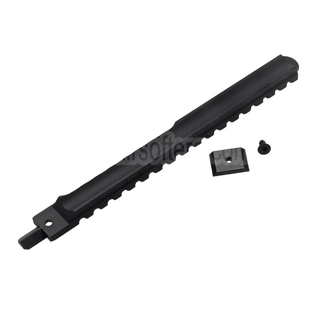 VFC CNC Aluminum 210mm M1913 20mm Picatinny Oberschiene mit Adapter Geeignet für Cybergun FNC GBB Gewehre Airsoft Schwarz