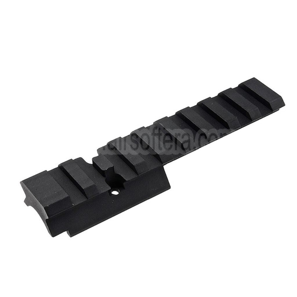 Novritsch 100mm 9-Slot Optik Picatinny Schiene für SSP5 (6 Zoll Version) GBB-Pistolen Airsoft Schwarz