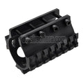 LCT 3-Seiten 75mm 7-Slots 20mm Picatinny-Schalldämpferschiene Geeignet für Gewehre AS VAL VSS Serie Airsoft Schwarz