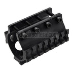 LCT 3-Seiten 75mm 7-Slots 20mm Picatinny-Schalldämpferschiene Geeignet für Gewehre AS VAL VSS Serie Airsoft Schwarz
