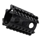LCT 3-Seiten 75mm 7-Slots 20mm Picatinny-Schalldämpferschiene Geeignet für Gewehre AS VAL VSS Serie Airsoft Schwarz