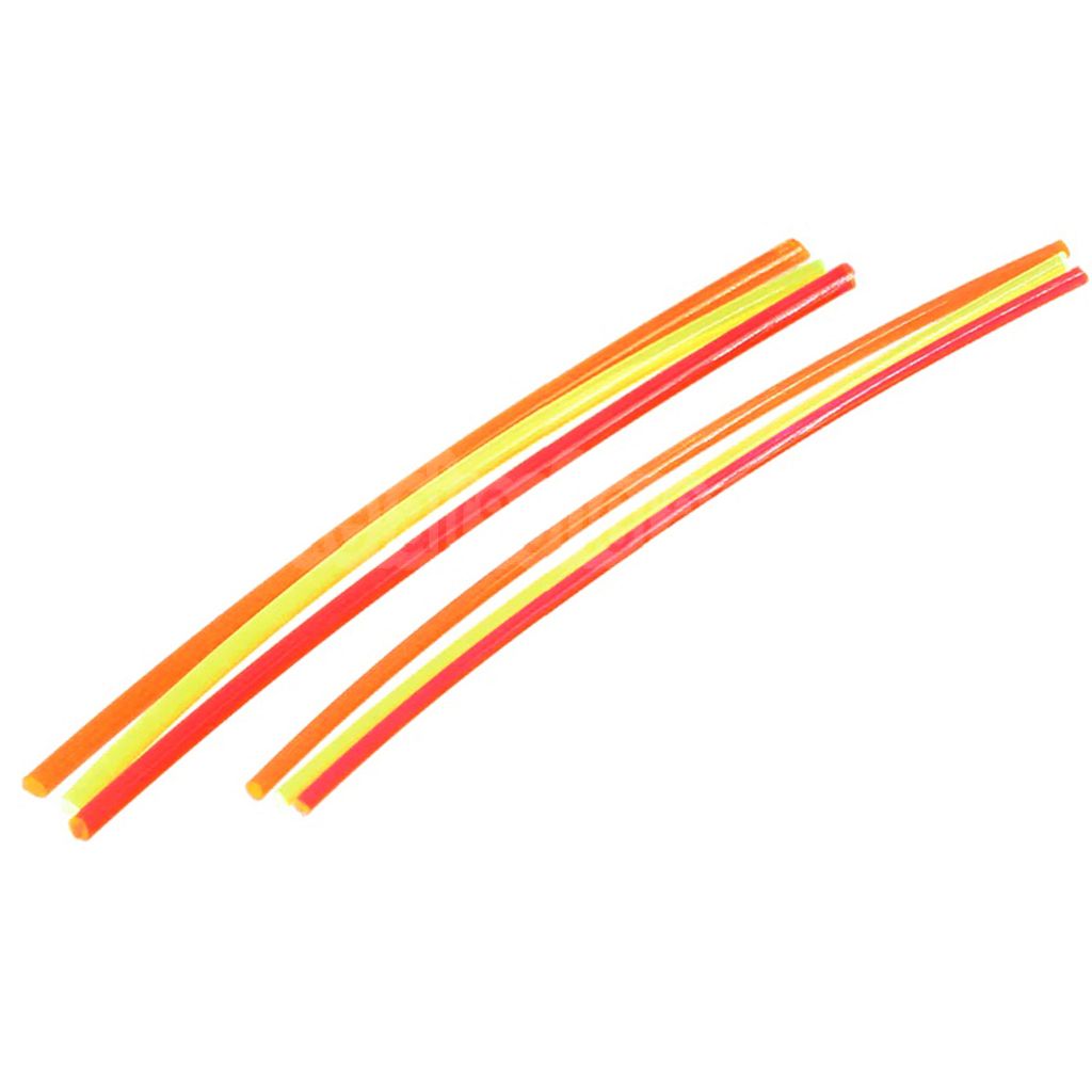 BBT 6 Stück 1.5mm 2mm Fiber Glasfaser Stab Grün Rot Orange