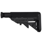 CYMA LMT Stil 5-Positions Einziehbar Crane Schaft mit Pufferrohr geeignet für M4 M16 Serie AEG Gewehre Airsoft Schwarz