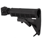 CYMA LE Stil 6-Positions Einziehbar Schaft mit Schaft Adapter QD Schlinge Schwenken Pufferrohr geeignet für AK Serie AEG Gewehre Airsoft Schwarz