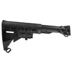 CYMA LE Stil 6-Positions Einziehbar Schaft mit Schaft Adapter QD Schlinge Schwenken Pufferrohr geeignet für AK Serie AEG Gewehre Airsoft Schwarz