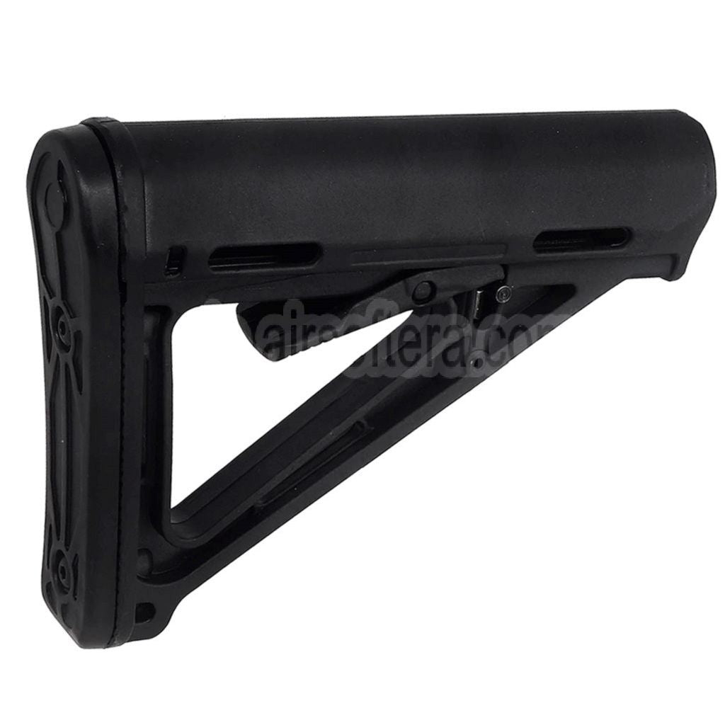 E&C MOE Stil Einziehbarer Schaft Geeignet für M4 M16 Serie AEG Gewehre Airsoft Schwarz