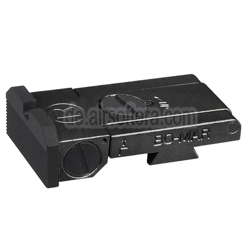 5KU CNC Aluminum Bo-Mar Stil hinteres Visier Geeignet für WE (WE-TECH) Tokyo Marui Hi-Capa Serie GBB Pistolen Airsoft