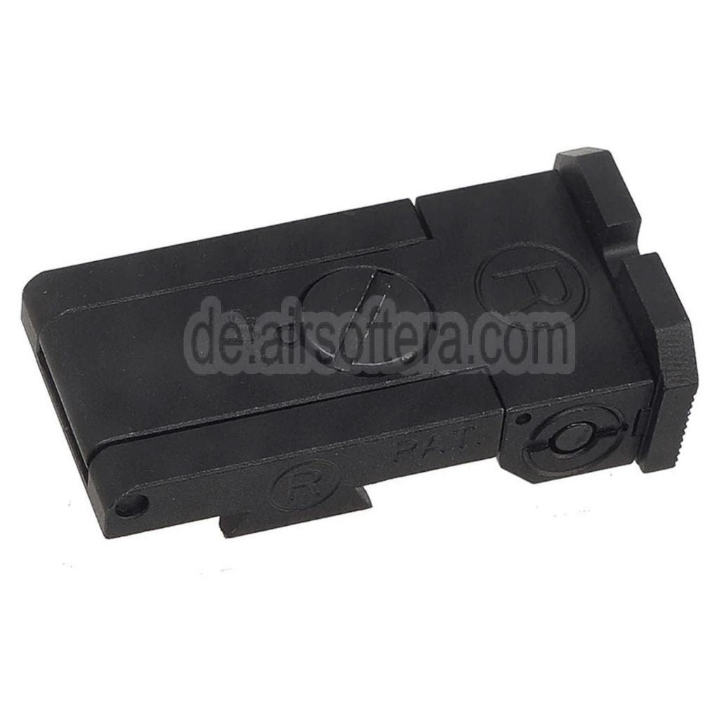 5KU CNC Aluminum Bo-Mar Stil hinteres Visier Geeignet für WE (WE-TECH) Tokyo Marui Hi-Capa Serie GBB Pistolen Airsoft