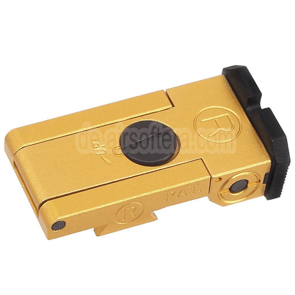 5KU CNC Aluminum Bo-Mar Stil hinteres Visier Geeignet für WE (WE-TECH) Tokyo Marui Hi-Capa Serie GBB Pistolen Airsoft