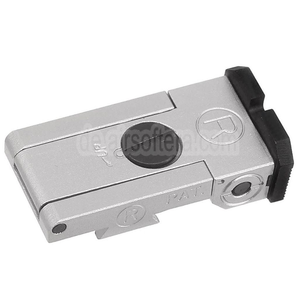 5KU CNC Aluminum Bo-Mar Stil hinteres Visier Geeignet für WE (WE-TECH) Tokyo Marui Hi-Capa Serie GBB Pistolen Airsoft