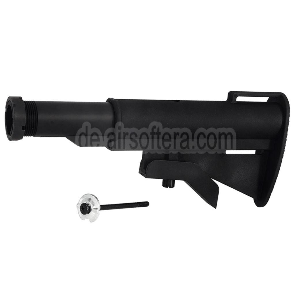 CYMA M733 Stil Einziehbarer Schaft mit 2-Positionen Rohr Geeignet für M4 M16 Serie AEG Gewehre Airsoft Schwarz