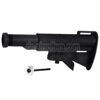 CYMA M733 Stil Einziehbarer Schaft mit 2-Positionen Rohr Geeignet für M4 M16 Serie AEG Gewehre Airsoft Schwarz
