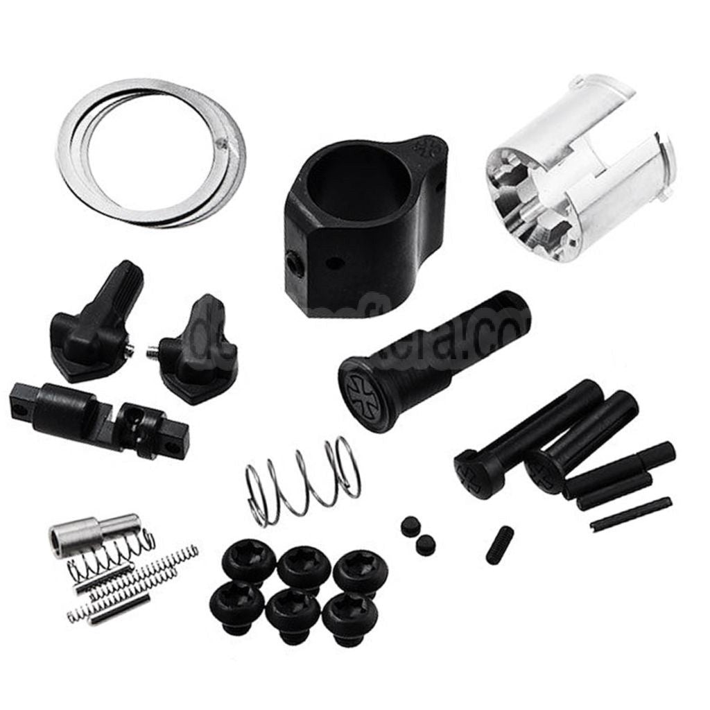 Dytac EMG Noveske CHAINSAW SBR Empfänger M-LOK Handschutz Umrüstsatz geeignet für Tokyo Marui AR M4 Serie MWS GBB Gewehre Airsoft Schwarz