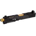VFC CNC Aluminum Fowler Industries MKII Kompletter oberer Schlittenlauf Set Geeignet für Elite Force VFC G17 Gen5 GBB Pistolen Airsoft Schwarz