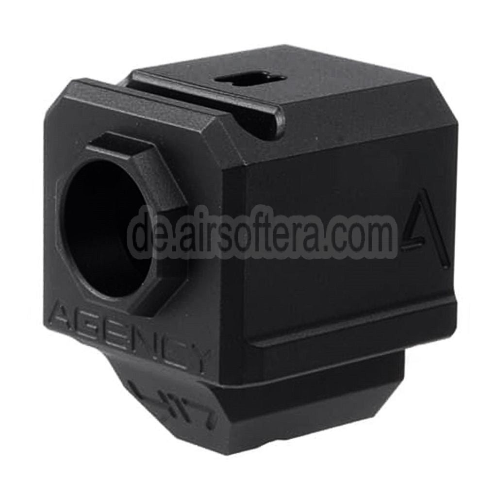 RWA Agency Arms 417 Einzelport Kompensator -14mm CCW Gegen den Uhrzeigersinn Geeignet für Elite Force UMAREX VFC WE (WE-Tech) G-Serie GBB Pistolen Airsoft