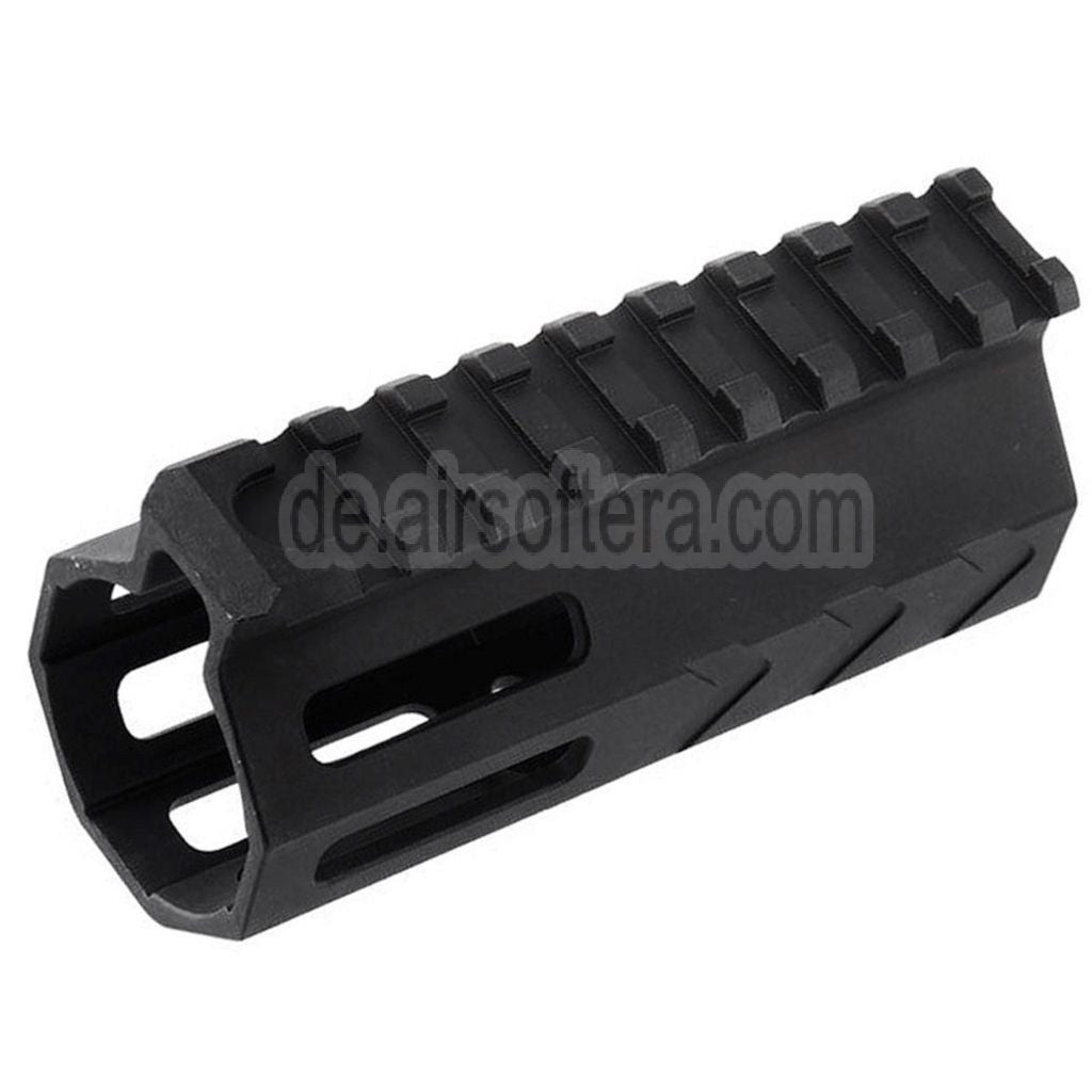 BAD Workhorse CNC Aluminum 4 Zoll Free Float M-LOK Handschutz schienen system Geeignet für VFC AR M4 Serie GBB Gewehre Airsoft Schwarz