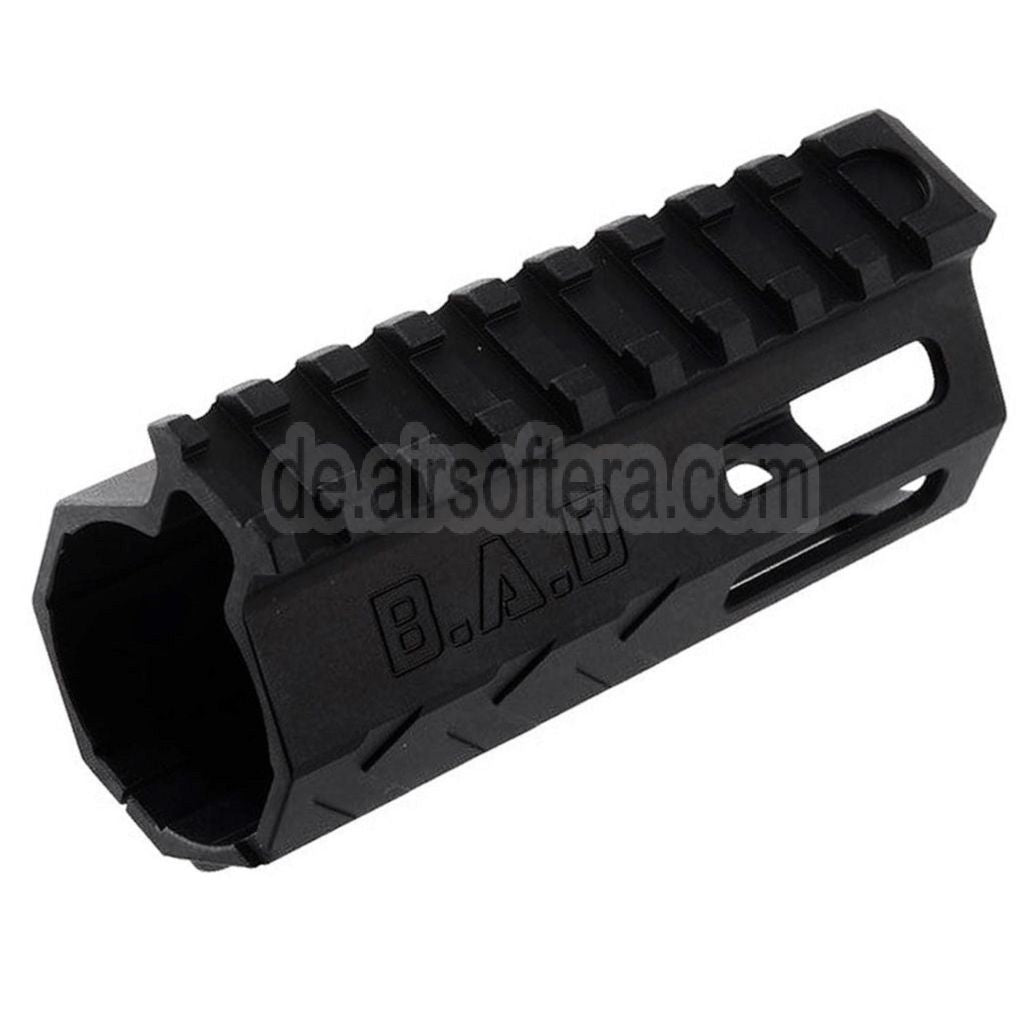 BAD Workhorse CNC Aluminum 4 Zoll Free Float M-LOK Handschutz schienen system Geeignet für VFC AR M4 Serie GBB Gewehre Airsoft Schwarz