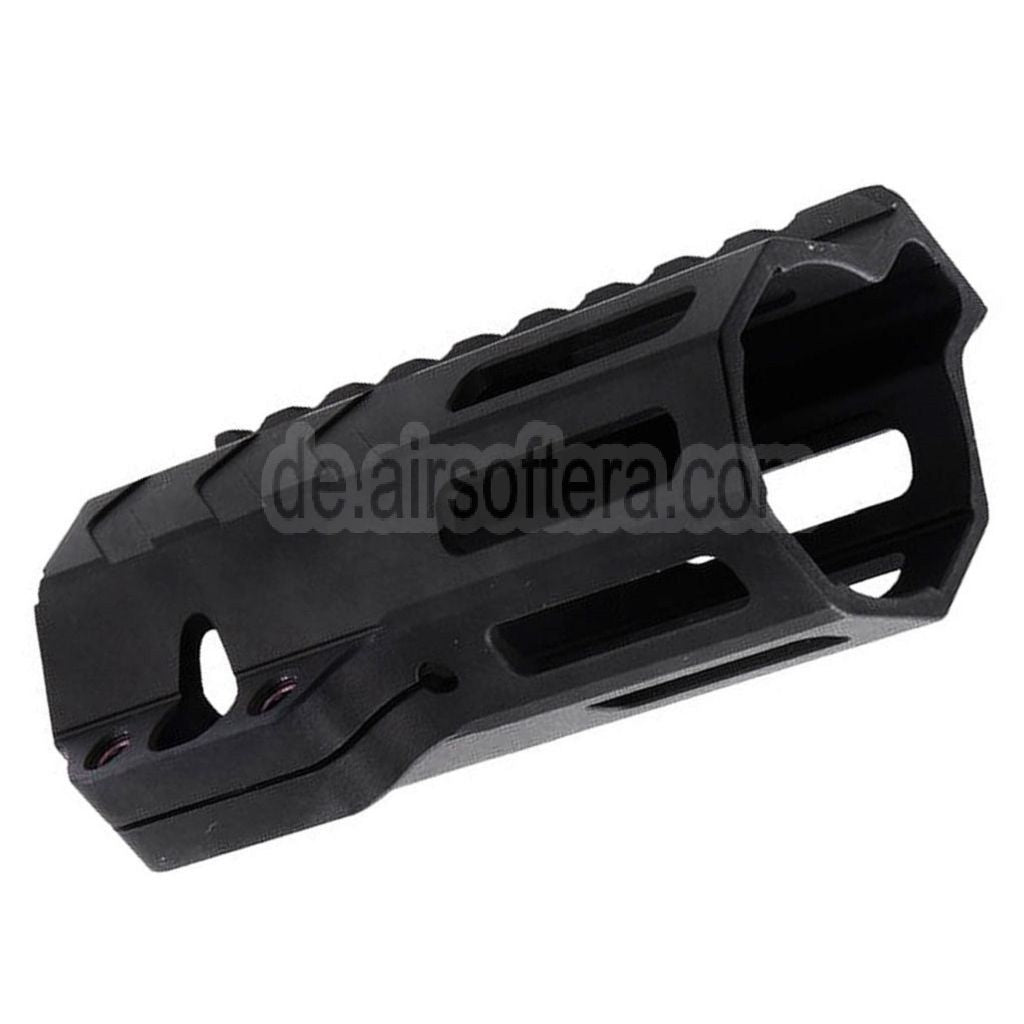 BAD Workhorse CNC Aluminum 4 Zoll Free Float M-LOK Handschutz schienen system Geeignet für VFC AR M4 Serie GBB Gewehre Airsoft Schwarz