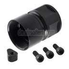 BAD Workhorse CNC Aluminum 4 Zoll Free Float M-LOK Handschutz schienen system Geeignet für VFC AR M4 Serie GBB Gewehre Airsoft Schwarz