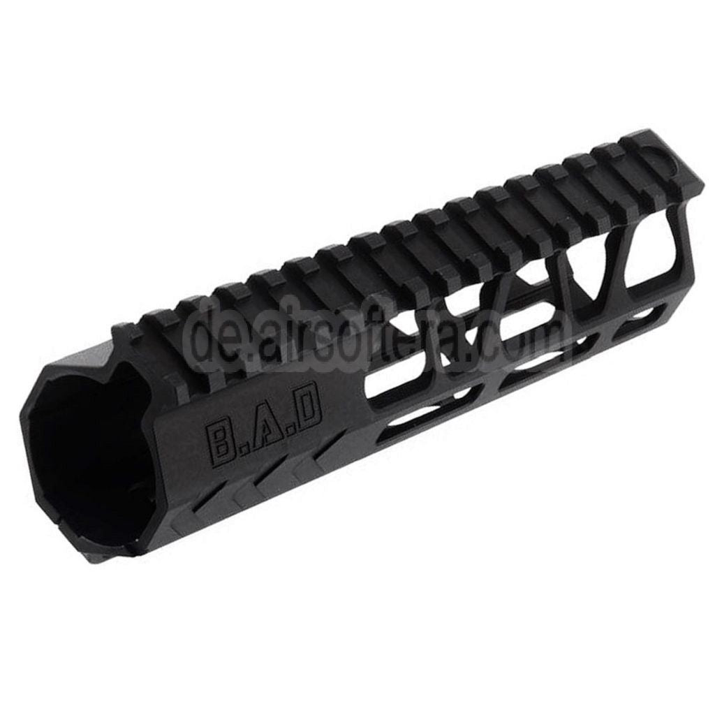 BAD Workhorse CNC Aluminum 6.7 Zoll Free Float M-LOK Handschutz schienen system Geeignet für VFC AR M4 Serie GBB Gewehre Airsoft Schwarz