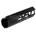 BAD Workhorse CNC Aluminum 6.7 Zoll Free Float M-LOK Handschutz schienen system Geeignet für VFC AR M4 Serie GBB Gewehre Airsoft Schwarz