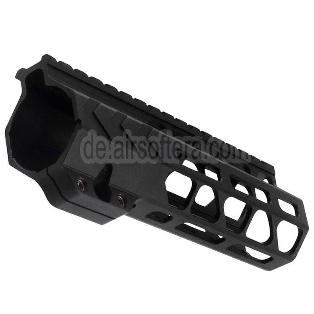 BAD Workhorse CNC Aluminum 6.7 Zoll Free Float M-LOK Handschutz schienen system Geeignet für VFC AR M4 Serie GBB Gewehre Airsoft Schwarz