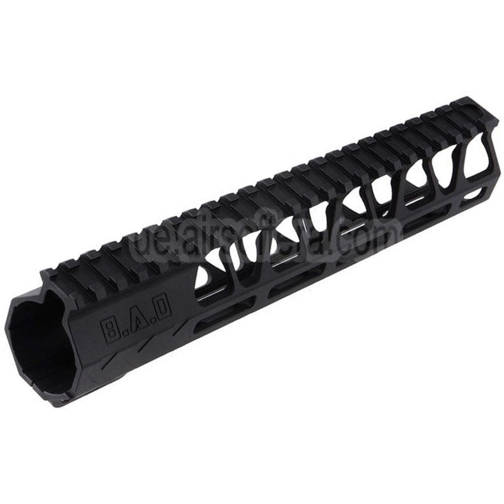 BAD Workhorse CNC Aluminum 9.5 Zoll Free Float M-LOK Handschutz schienen system Geeignet für VFC AR M4 Serie GBB Gewehre Airsoft Schwarz