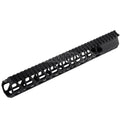 BAD Workhorse CNC Aluminum 13.5 Zoll Free Float M-LOK Handschutz schienen system Geeignet für VFC AR M4 Serie GBB Gewehre Airsoft Schwarz