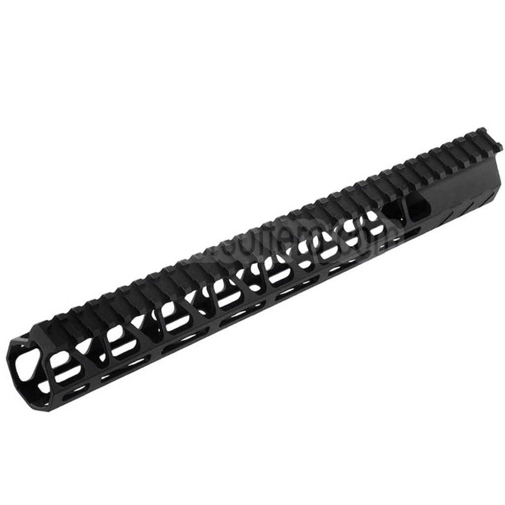 BAD Workhorse CNC Aluminum 13.5 Zoll Free Float M-LOK Handschutz schienen system Geeignet für VFC AR M4 Serie GBB Gewehre Airsoft Schwarz