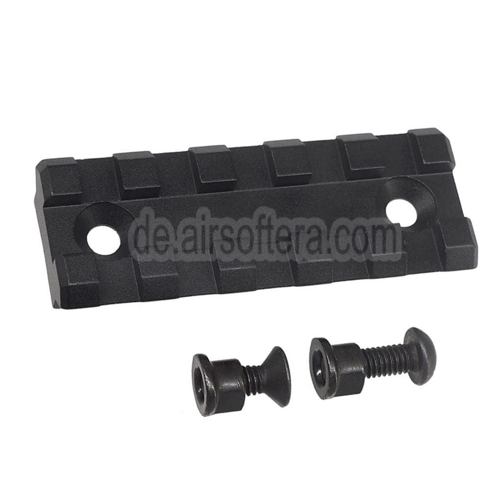5KU 5-Slots Aluminum Schienenabschnitt Geeignet für AK Vezhlivyy Strelok VS Stil Keymod Handschutzsystem Schwarz