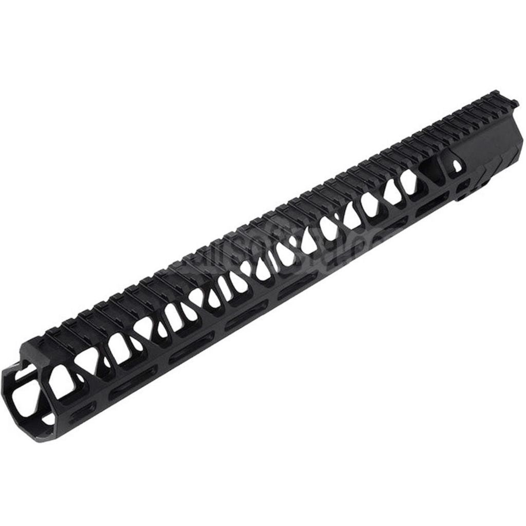 BAD Workhorse CNC Aluminum 15 Zoll Free Float M-LOK Handschutz schienen system Geeignet für VFC AR M4 Serie GBB Gewehre Airsoft Schwarz