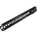 BAD Workhorse CNC Aluminum 15 Zoll Free Float M-LOK Handschutz schienen system Geeignet für VFC AR M4 Serie GBB Gewehre Airsoft Schwarz