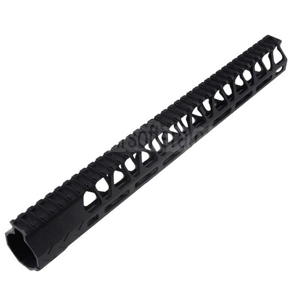 BAD Workhorse CNC Aluminum 15 Zoll Free Float M-LOK Handschutz schienen system Geeignet für VFC AR M4 Serie GBB Gewehre Airsoft Schwarz