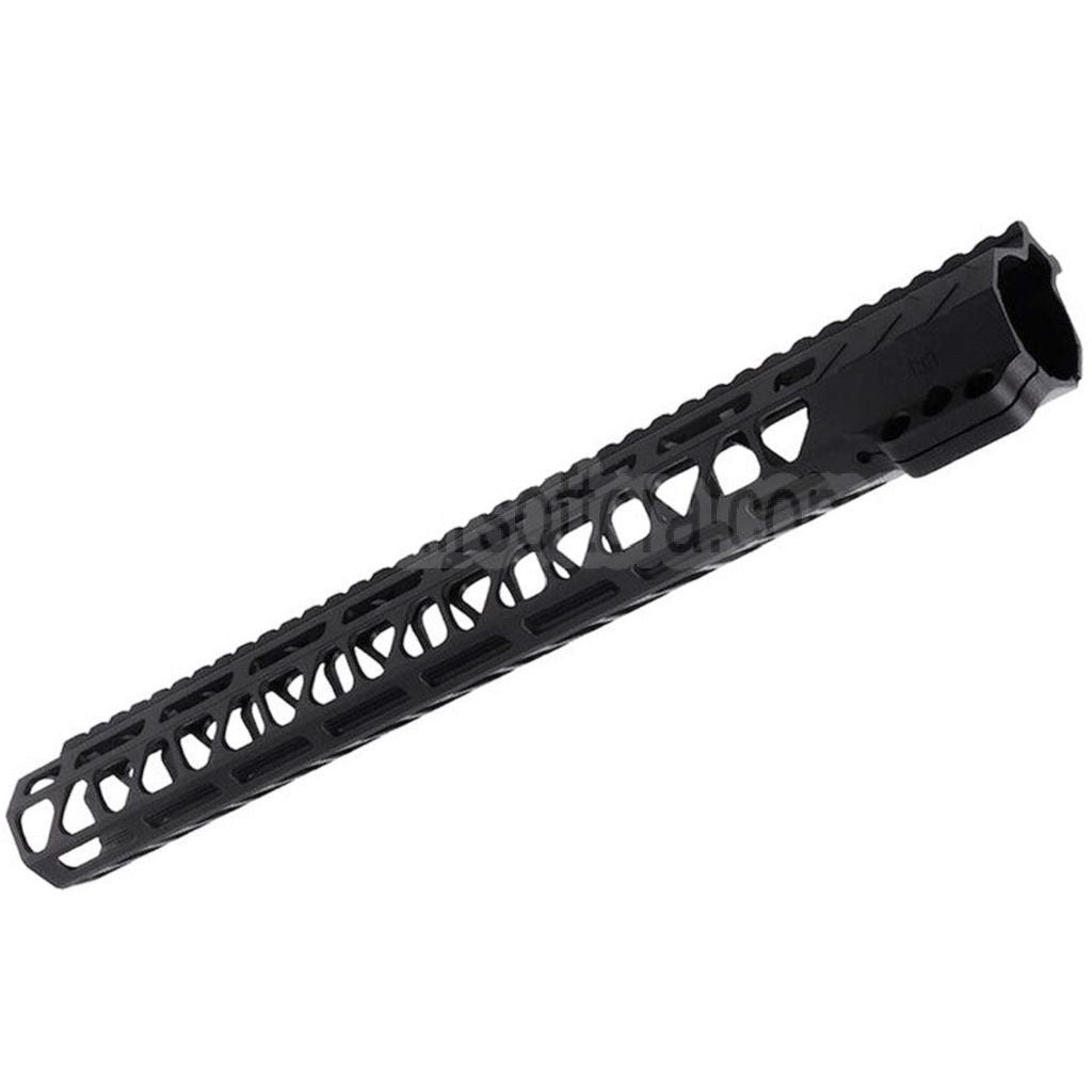 BAD Workhorse CNC Aluminum 15 Zoll Free Float M-LOK Handschutz schienen system Geeignet für VFC AR M4 Serie GBB Gewehre Airsoft Schwarz