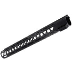 BAD Workhorse CNC Aluminum 15 Zoll Free Float M-LOK Handschutz schienen system Geeignet für VFC AR M4 Serie GBB Gewehre Airsoft Schwarz