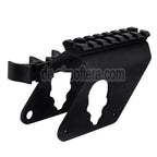 APS 7-Slots 20mm Zielfernrohrmontage auf der oberen Schiene mit 4x Patronenhülsenhalter Geeignet für APS CAM870 Serie Schrotflinte Airsoft