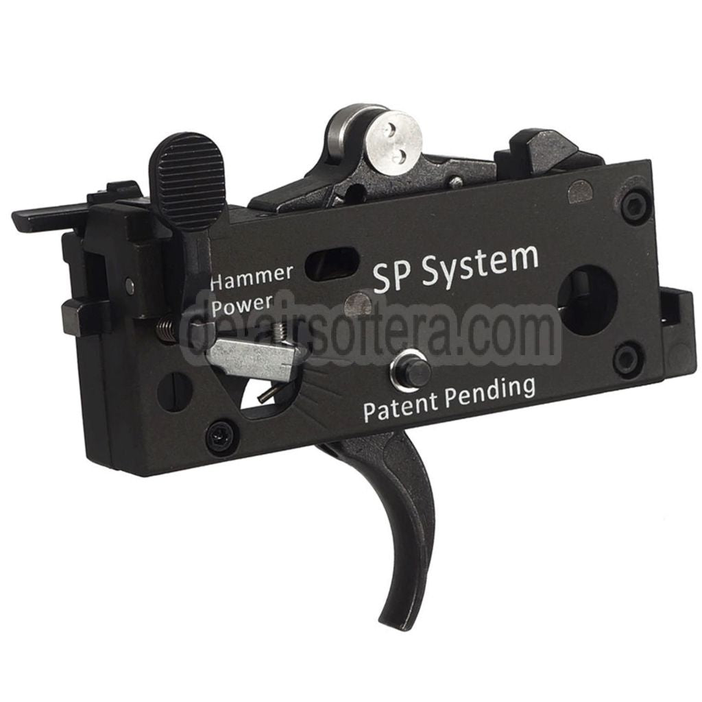 CYMA CGS Einstellbarer verbesserter Lichtauslöser Komplette Auslöserbox geeignet für CYMA CGS M4 Serie GBB Gewehre Airsoft Schwarz