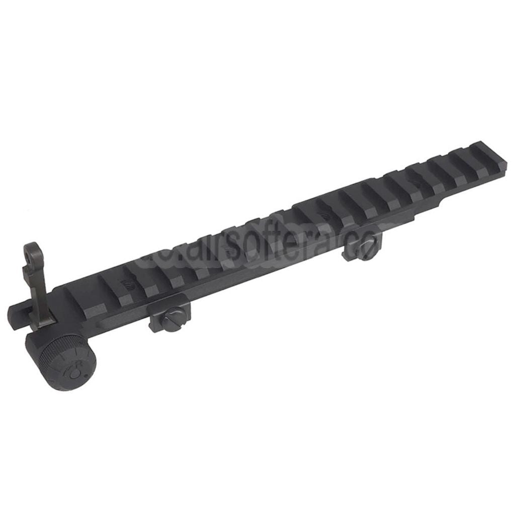 CYMA CGS KAC Stil 556 Aufklappbares Visier Erweitert oberen Schiene Zielfernrohrmontage Set geeignet für 20mm Picatinny Schiene