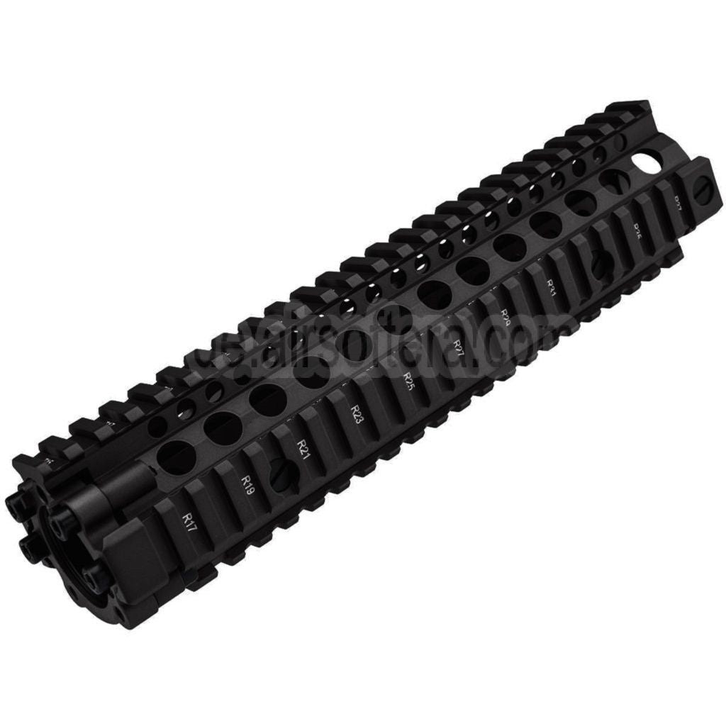 CYMA 241mm Aluminum MK18 Stil RAS Handschutz Schienen System geeignet für M4 M16 Serie AEG Gewehre Airsoft Schwarz