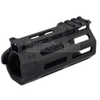 APS 4 Zoll Evolution Tech 8.0 M-Lok Tactical Handschutz Schienen System mit Innen Außen Lauf geeignet für APS ASR Tokyo Marui M4 Serie AEG Obere Empfänger Airsoft