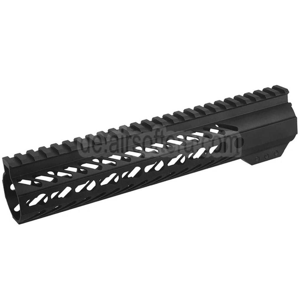 CYMA 10 Zoll KeyMod RAS Handschutz Schienen System geeignet für CYMA VFC GHK Tokyo Marui M4 M16 Serie AEG Gewehre Airsoft Schwarz