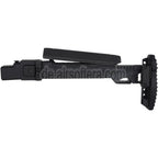 5KU KPYK Teleskop Klappschaft mit Cheek Riser Geeignet für GHK AKM V2 Serie GBB Gewehre Schwarz