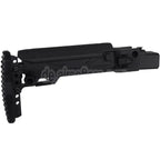 5KU KPYK Teleskop Klappschaft mit Cheek Riser Geeignet für GHK AKM V2 Serie GBB Gewehre Schwarz