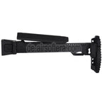 5KU KPYK Teleskop Klappschaft mit Cheek Riser Geeignet für Tokyo Marui AKM Serie GBB Gewehre Schwarz
