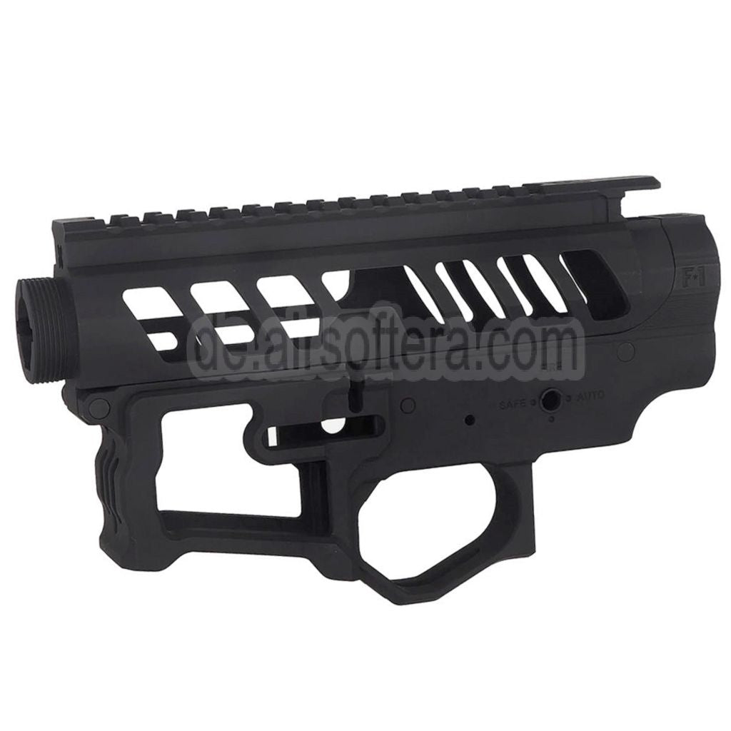 APS UDR-15-3G Metallgehäuse Oberer Unterer Empfänger Geeignet für EMG F1 Firearms APS M4 M16 Serie AEG Gewehre Airsoft Schwarz